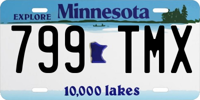 MN license plate 799TMX