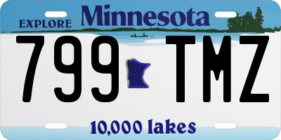 MN license plate 799TMZ