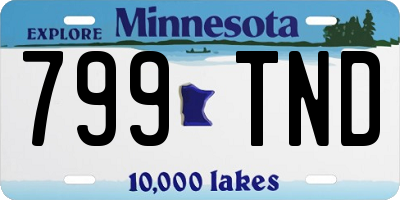 MN license plate 799TND