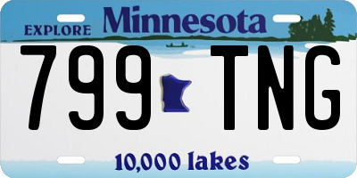 MN license plate 799TNG