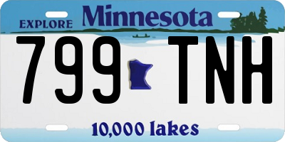 MN license plate 799TNH