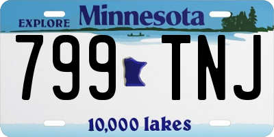 MN license plate 799TNJ