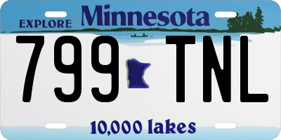 MN license plate 799TNL