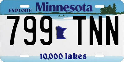 MN license plate 799TNN