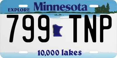 MN license plate 799TNP