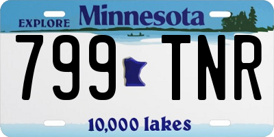 MN license plate 799TNR