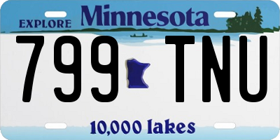 MN license plate 799TNU