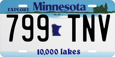 MN license plate 799TNV