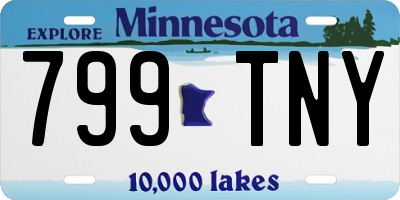 MN license plate 799TNY