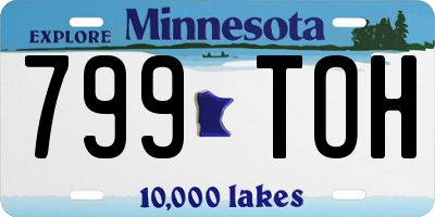 MN license plate 799TOH