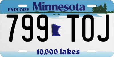 MN license plate 799TOJ