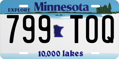 MN license plate 799TOQ