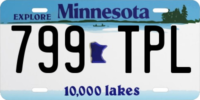 MN license plate 799TPL