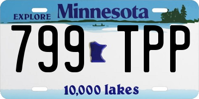 MN license plate 799TPP