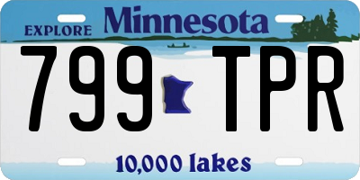 MN license plate 799TPR
