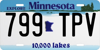 MN license plate 799TPV