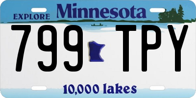MN license plate 799TPY