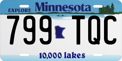 MN license plate 799TQC