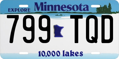 MN license plate 799TQD