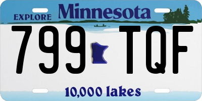 MN license plate 799TQF