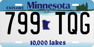 MN license plate 799TQG