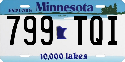 MN license plate 799TQI