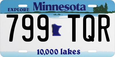 MN license plate 799TQR