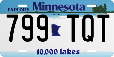 MN license plate 799TQT