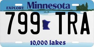 MN license plate 799TRA
