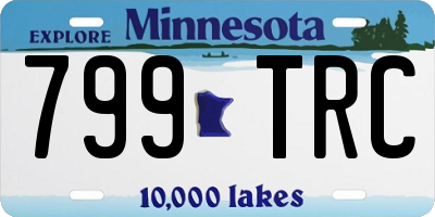 MN license plate 799TRC