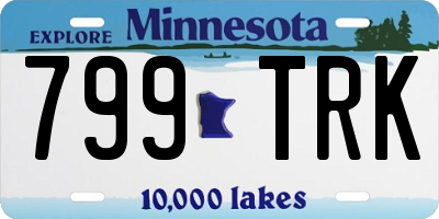 MN license plate 799TRK