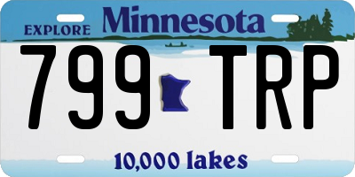 MN license plate 799TRP