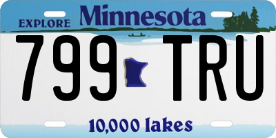 MN license plate 799TRU