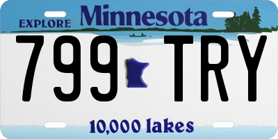 MN license plate 799TRY