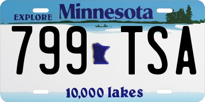 MN license plate 799TSA