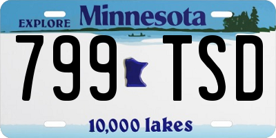 MN license plate 799TSD
