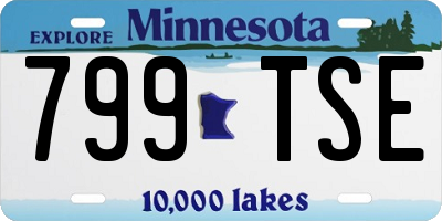 MN license plate 799TSE