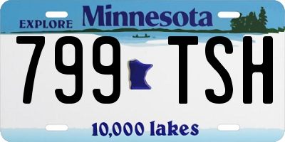 MN license plate 799TSH