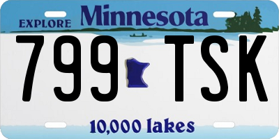 MN license plate 799TSK