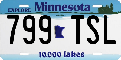 MN license plate 799TSL