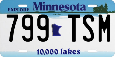 MN license plate 799TSM