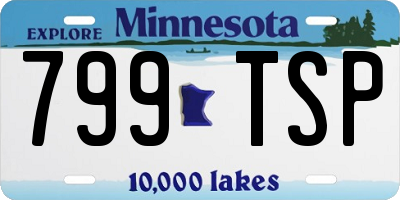 MN license plate 799TSP