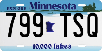 MN license plate 799TSQ