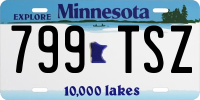 MN license plate 799TSZ