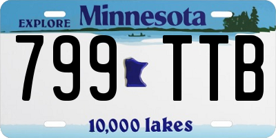 MN license plate 799TTB
