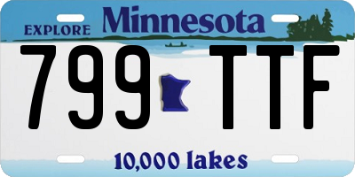 MN license plate 799TTF