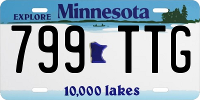 MN license plate 799TTG