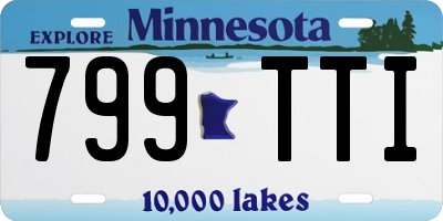 MN license plate 799TTI