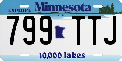 MN license plate 799TTJ