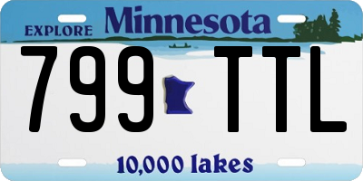 MN license plate 799TTL